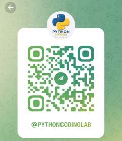 Scan to join @PYTHONCODINGLAB on Telegram